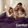 Utopia Bedding All Season 250 GSM Comforter - Plush Siliconized Fiberfill Comforters - Box Stitched (Plum, Queen)
