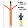 MOUNTO 8ft Inflatable Dancer for Replacement (Orange)
