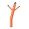 MOUNTO 8ft Inflatable Dancer for Replacement (Orange)