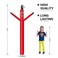 MOUNTO 8ft Inflatable Dancer Replacement Set (Red)