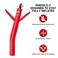 MOUNTO 8ft Inflatable Dancer Replacement Set (Red)