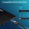 Electop SATA III Cable, 6Gbps 90 Degree Right Angle HDD SDD Data Cable, SATA 3.0 Nylon Braided Cable with Locking Latch for SATA HDD, SSD, CD Driver, CD Writer(20 Inch, Black,5 Pack)