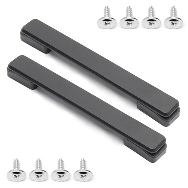 Juvielich 2PCS Luggage Replacement Handle Pulls,Plastic Pull Handle Grip,Flexible Black Handle Pull Straps Box Handles Luggage Case or Suitcase Replacement Handles for Bag,Luggage Parts 201x28x20mm