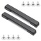 Juvielich 2PCS Luggage Replacement Handle Pulls,Plastic Pull Handle Grip,Flexible Black Handle Pull Straps Box Handles Luggage Case or Suitcase Replacement Handles for Bag,Luggage Parts 201x28x20mm