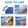 YAKAMOZ Jigsaw Puzzle Glue Clear, Quick Drying with Scraper, 200mL