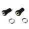 BLLNDX 3.5mm Stereo Panel Mount Jack 2PCS 3.5mm 1/8Inch Mini Female Stereo Panel Mount Solder Headphone Socket Connector