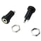 BLLNDX 3.5mm Stereo Panel Mount Jack 2PCS 3.5mm 1/8Inch Mini Female Stereo Panel Mount Solder Headphone Socket Connector