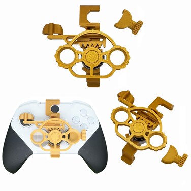 Onyehn 3D Mini Steering Wheel Case Replacement,Gaming Racing Wheel Simulation Driver Plug-in for Xbox One/One S/one X/Elite Controller