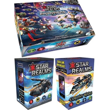 Star Realms Wise Wizard Games Boxed Sets Bundle: Core Game, Colony Wars and Frontiers (3 Items)
