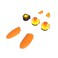 Thrustmaster ESWAP X LED Orange Crystal Pack &ndash; Customizable Gaming Controller Accessories for Enhanced Play