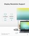 Plugable Thunderbolt 4 Cable [Thunderbolt Certified] 6.4ft USB4 Cable with 100W Charging, Single 8K or Dual 4K Displays, 40Gbps Data Transfer, Compatible with Thunderbolt 4, USB4, Thunderbolt 3, USB-C