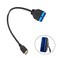 DEVMO USB 3.1 Front Panel Header to USB 3.0 20Pin Header Extension Cable Compatible with ASUS Motherboard 20cm Black