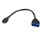 DEVMO USB 3.1 Front Panel Header to USB 3.0 20Pin Header Extension Cable Compatible with ASUS Motherboard 20cm Black