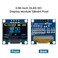 Hosyond 5 Pcs 0.96 Inch OLED I2C Display Module 128x64 Pixel OLED Display Screen IIC Serial Mini Self-Luminous Display Screen Board Compatible with Arduino Raspberry PI (Blue and Yellow)