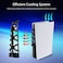 NexiGo PS5 Accessories Cooling Fan [Auto On/Off] with LED Light, for Both Disc and Digital Editions, Efficient Cooling System, Compatible with Horizontal Stand