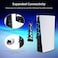 NexiGo PS5 Accessories Cooling Fan [Auto On/Off] with LED Light, for Both Disc and Digital Editions, Efficient Cooling System, Compatible with Horizontal Stand