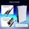NexiGo PS5 Accessories Cooling Fan [Auto On/Off] with LED Light, for Both Disc and Digital Editions, Efficient Cooling System, Compatible with Horizontal Stand