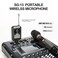 SGPRO Wireless Microphone, Single Handheld Mic with Compact Rechargeable Receiver SG-13, Microphone and Wireless Receiver