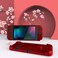 eXtremeRate PlayVital Back Cover for Nintendo Switch Console, NS Joycon Handheld Controller Separable Protector Hard Shell, Customized Dockable Protective Case for Nintendo Switch - Scarlet Red