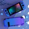 eXtremeRate PlayVital Glossy Case for Nintendo Switch Hard Case Separable Protective Joycons Protective Dockable Cover Shell for Switch Controller Joycon Console (Blue to Violet)