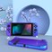 eXtremeRate PlayVital Glossy Case for Nintendo Switch Hard Case Separable Protective Joycons Protective Dockable Cover Shell for Switch Controller Joycon Console (Blue to Violet)