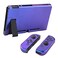 eXtremeRate PlayVital Glossy Case for Nintendo Switch Hard Case Separable Protective Joycons Protective Dockable Cover Shell for Switch Controller Joycon Console (Blue to Violet)