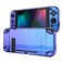 eXtremeRate PlayVital Glossy Case for Nintendo Switch Hard Case Separable Protective Joycons Protective Dockable Cover Shell for Switch Controller Joycon Console (Blue to Violet)