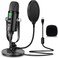 PROAR Microphone for Podcast, USB Microphone Kit for Phone, PC/Micro/Mac/Android,Professional Plug&Play Studio Microphone with Stand for Gaming, Online Chatting, Videos, Voice Overs, Streaming