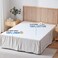 Simple&amp;Opulence Premium Linen Bed Skirt Basic Style 18 inch Tailored Drop Dust Proof Easy Fit Breathable (18'' Basic-Linen, Twin)