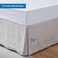 Simple&amp;Opulence Premium Linen Bed Skirt Basic Style 18 inch Tailored Drop Dust Proof Easy Fit Breathable (18'' Basic-Linen, Twin)