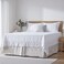 Simple&amp;Opulence Premium Linen Bed Skirt Basic Style 18 inch Tailored Drop Dust Proof Easy Fit Breathable (18'' Basic-Linen, Twin)