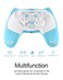 KINVOCA Wireless Controller for Nintendo Switch/Switch Lite, Cute Pro Controller with Turbo, Motion, Vibration, Wake-Up, Headphone Jack and Breathing Light - Blue