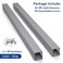 ZhiYo 2x2in Server Rack Cable Management Kit - 6.6FT PVC Cable Duct Raceway, Open Slot Wire Raceway for Desk or Under Computer, Grey