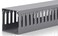 ZhiYo 2x2in Server Rack Cable Management Kit - 6.6FT PVC Cable Duct Raceway, Open Slot Wire Raceway for Desk or Under Computer, Grey