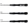 Uacen Set of 3 Phillips PH0 PH00 PH000 Precision Screwdrivers Model Making Precision Mechanics with Twist Cap