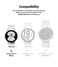 Ringke Slim Case Compatible with Samsung Galaxy Watch 4 40mm / Galaxy Watch FE (2 Pack) Polycarbonate Hard Thin Cover [Frame Only] Accessory - Clear & Black (2 Pack)
