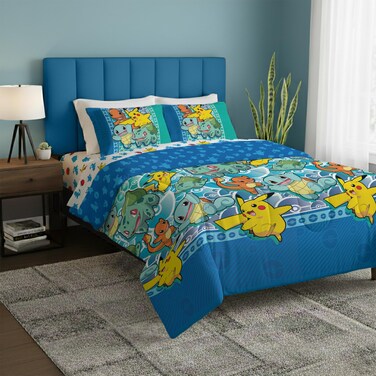 Northwest Pokemon Bed in a Bag Set, Full, First Starters