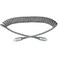 Ventev - chargesync Helix Coiled USB C to Apple Lightning Cable 3ft - Gray
