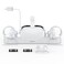 Smatree Charging Dock Compatible for Oculus Quest 2/Meta Quest 2, VR Controller and Headset Charge Simultaneously, [Updated Support Elite Strap with Battery] (with 2 Rechargeable Batteries)