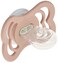 Bibs Supreme Silicone Pacifier for 0-6 Months Babies 2-Pieces, Size 1, Blush Night/Vanilla Night