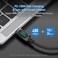 SOOPII 100W 1ft USB C to USB C Cable with LED Display, Nylon Braided,Black