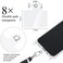 Marspark 8 Pcs Phone Lanyard Patch Universal Phone Tether Plastic Phone Tether Tab with Metal Ring Compatible Cellphone Pad