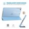 ProCase iPad Mini Case for iPad Mini 5 2019/ Mini 4, Mini 1 2 3 with Soft TPU Back Cover, Slim Lightweight Tri-fold Smart Shell Steady Stand Protective Case for iPad Mini 5/4/3/2/1 -Skyblue