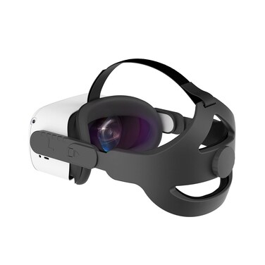 SINWEVR Adjustable Head Strap Compatible with Oculus Quest 2 VR Headset, Elite Strap Replacement for Enhanced Support and Comfort in VR, Durable and Lightweight(Black)