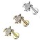 Pierced Owl - 16GA Stainless Steel Crystal Paved Turtle Internally Threaded Stud