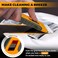 Cleanse Professional Induction Hob Scraper 15 Replacement Blades Glass Ceramic Scraper with Glass Cement Integrated in Glass Scraper, Stable Scraper with ABS Handle