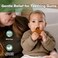 Haakaa Natural Rubber Smiling Owl Teether, Orange