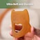 Haakaa Natural Rubber Smiling Owl Teether, Orange