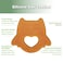 Haakaa Natural Rubber Smiling Owl Teether, Orange