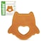 Haakaa Natural Rubber Smiling Owl Teether, Orange